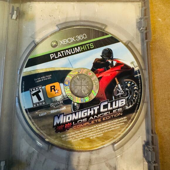 XBox 360 Midnight Club: Los Angeles Complete Edition Video Game Tested & Working - Picture 3 of 4